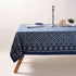 Indigo Blue Hand Block Printed Dinner Tablecloth