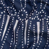 Indigo Blue Organic Cotton Hand Block Print Fabric