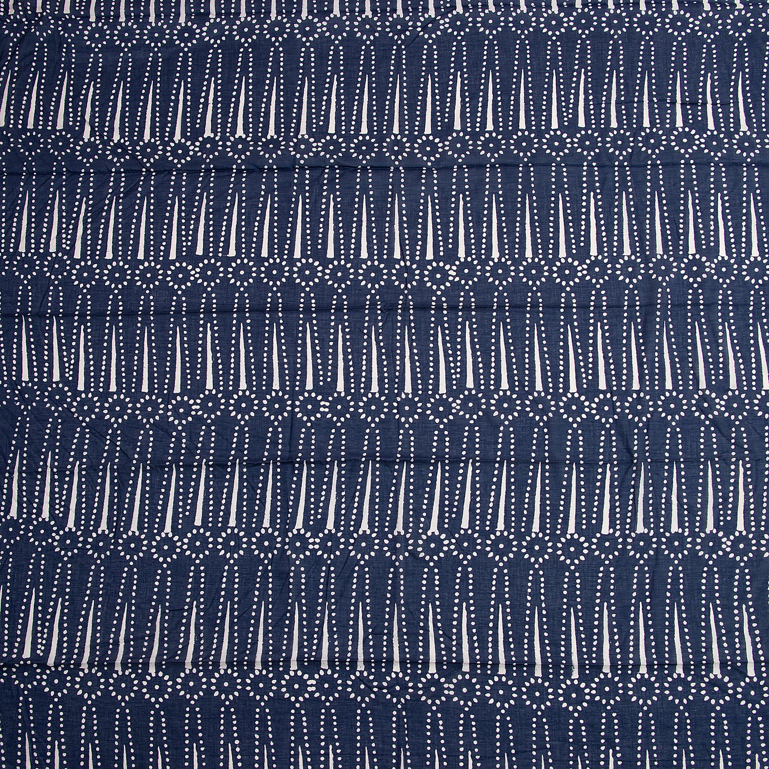Indigo Blue Organic Cotton Hand Block Print Fabric