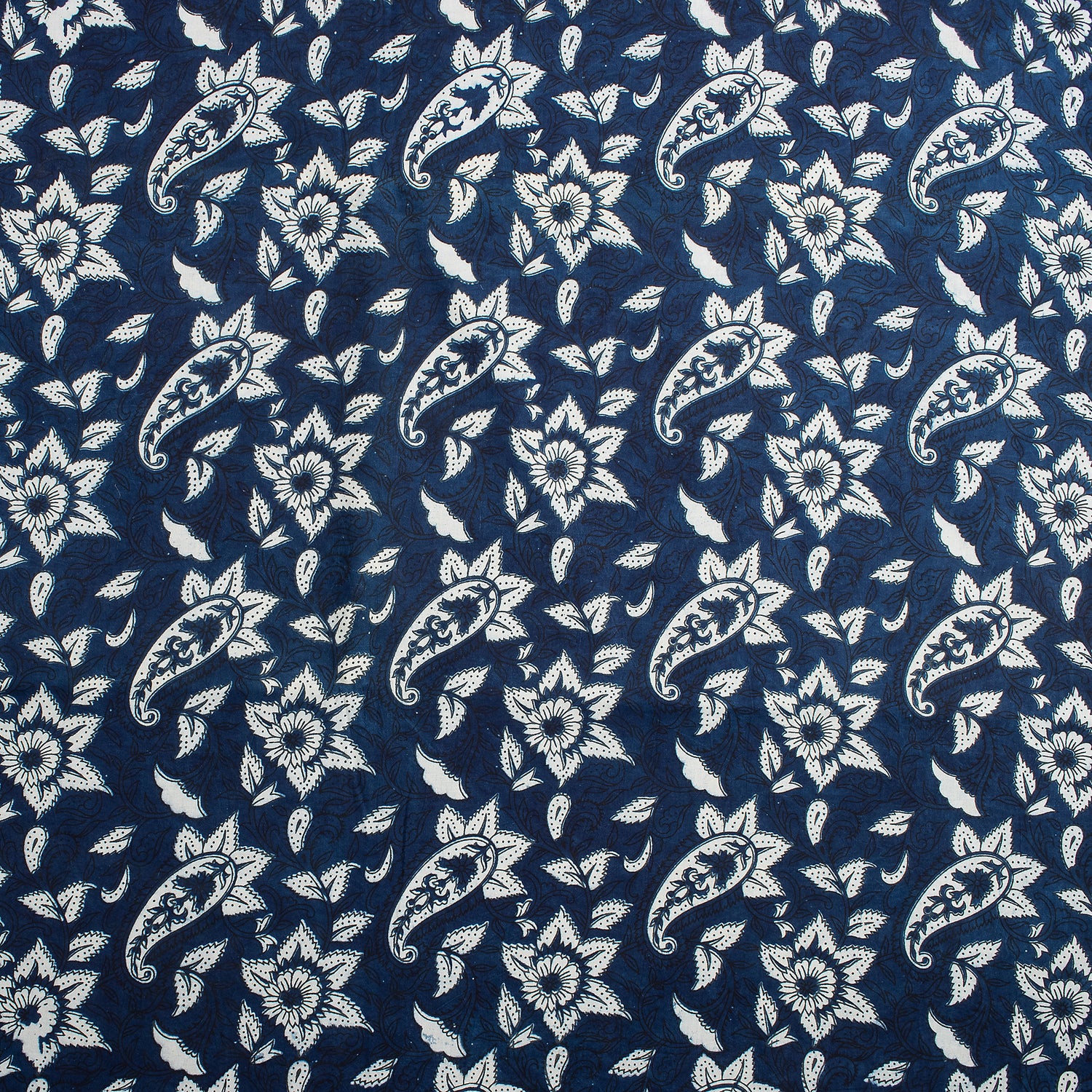 Indigo Blue Paisley Cotton Women&