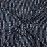 Indigo Blue Striped Print Cotton Cloth Fabric