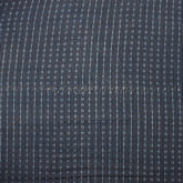 Indigo Blue Striped Print Cotton Cloth Fabric