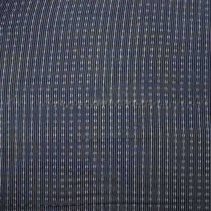 Indigo Blue Striped Print Cotton Cloth Fabric