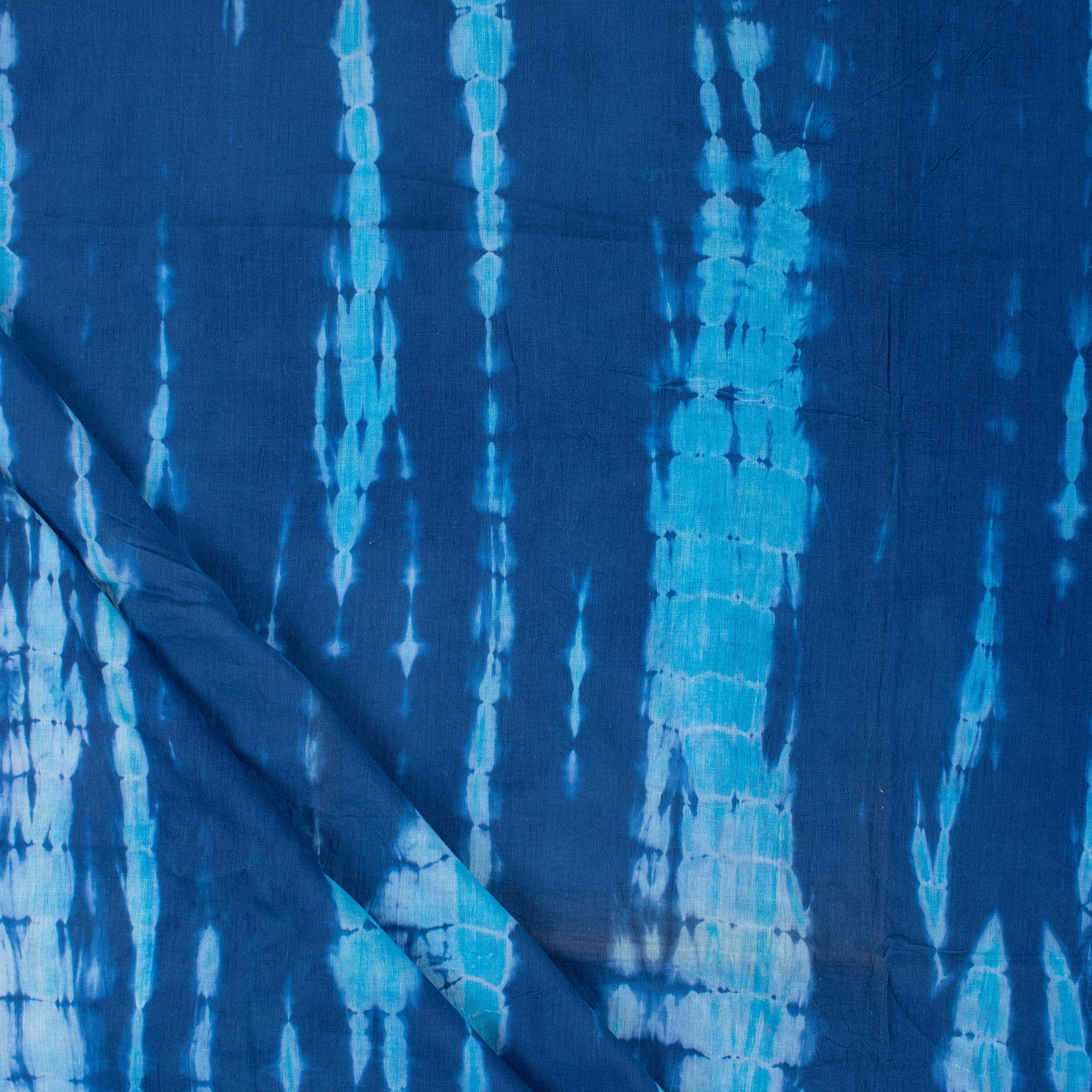 Indigo Blue Tie Dye Shibori Fabric