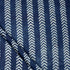 Indigo Chevron Stripe Hand Block Printed Cotton Fabric