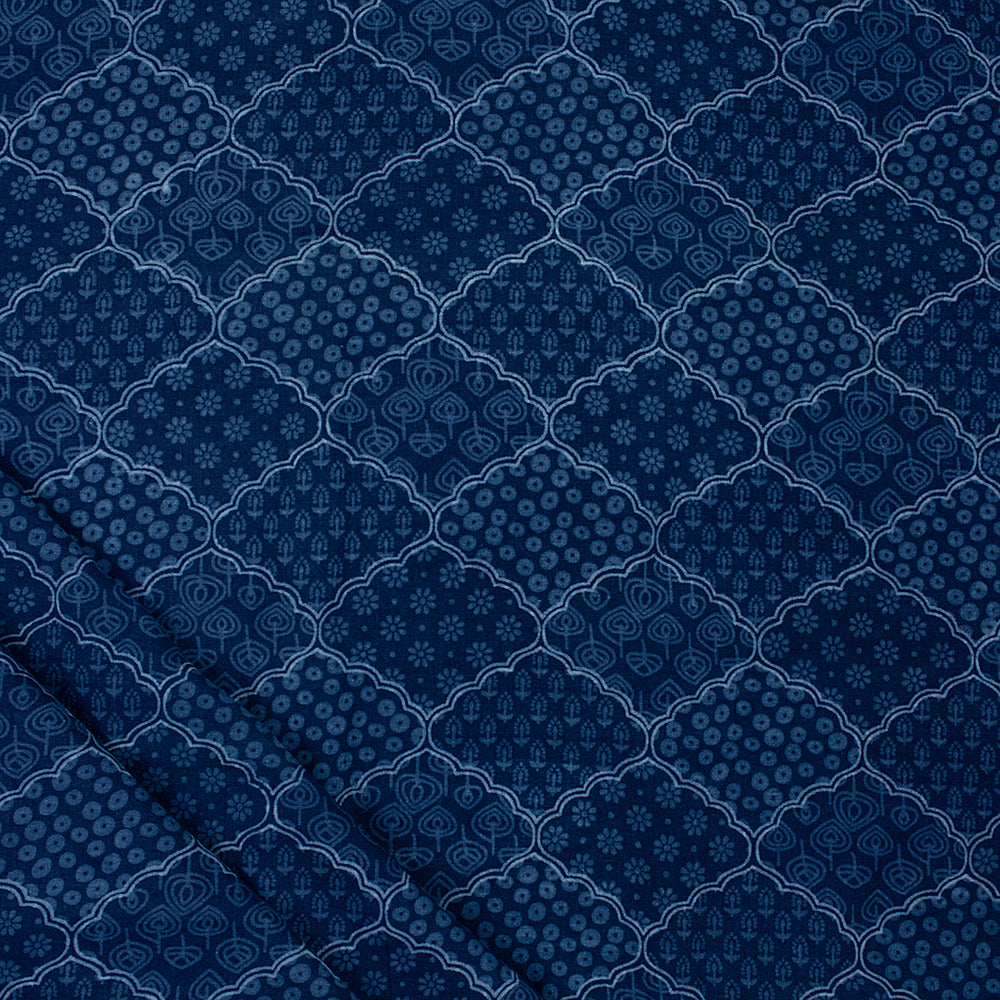 Indigo Cotton Fabric By The Yard