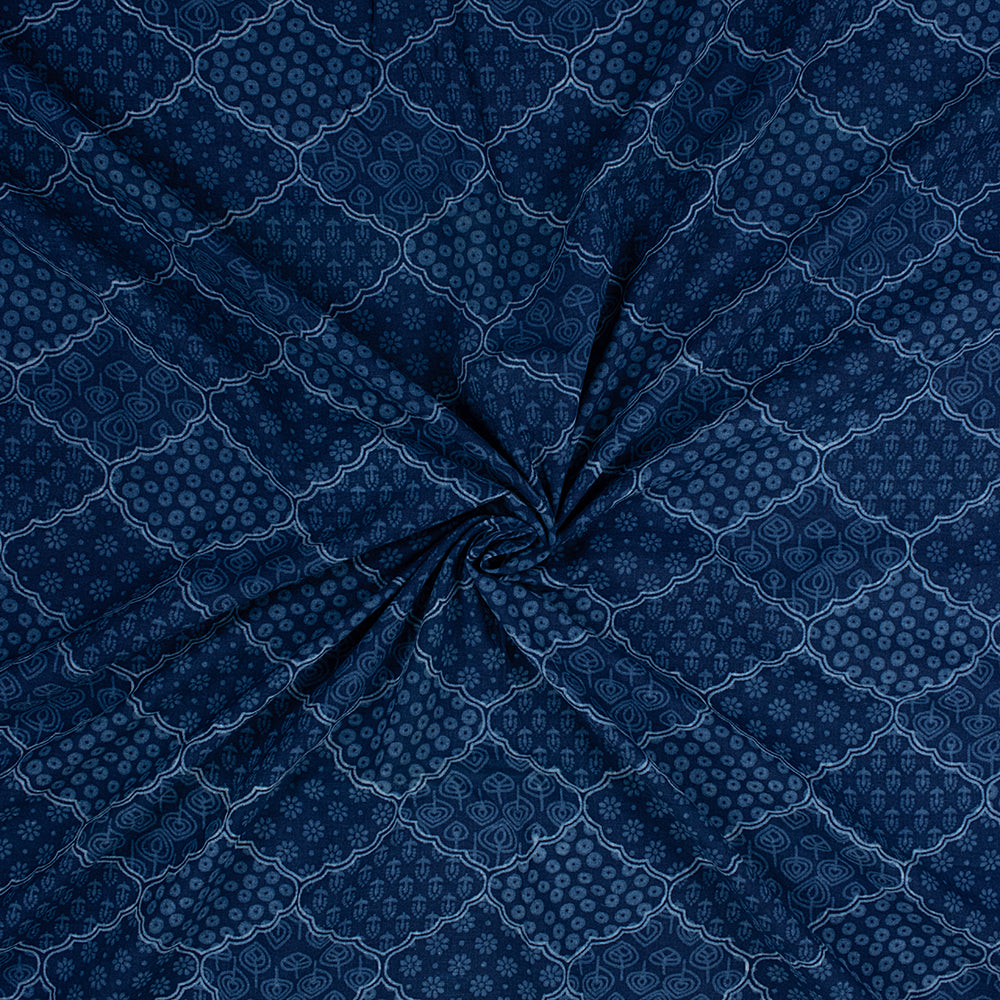 Indigo Cotton Fabric By The Yard