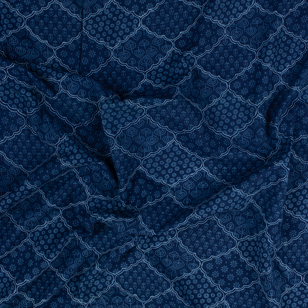 Indigo Cotton Fabric By The Yard