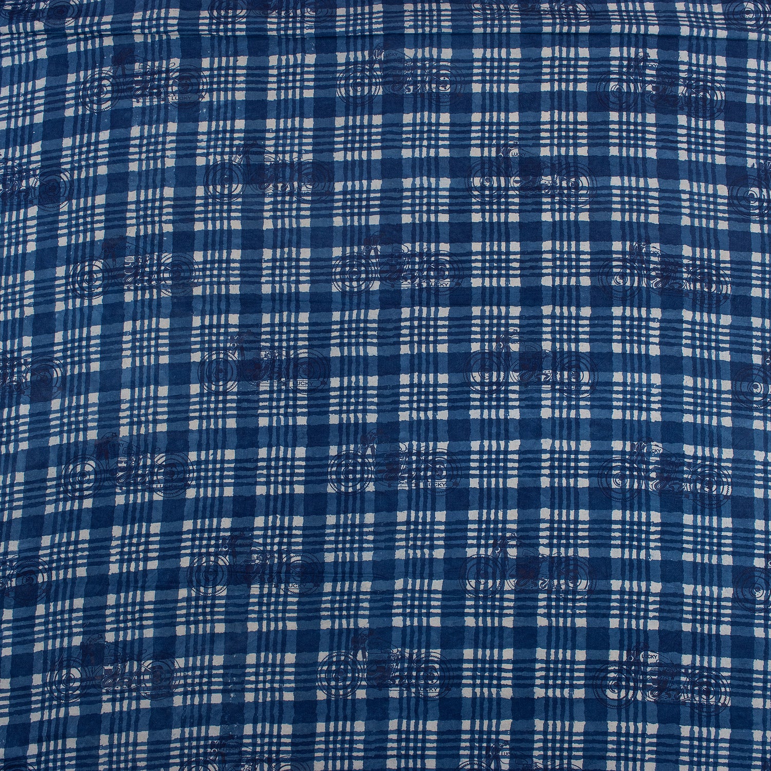 Indigo Cotton Yard Fabric