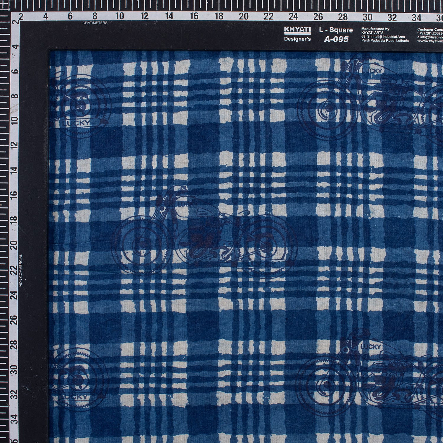 Indigo Cotton Yard Fabric