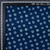 Indigo Geometrical Print Cotton Fabric By The Yard