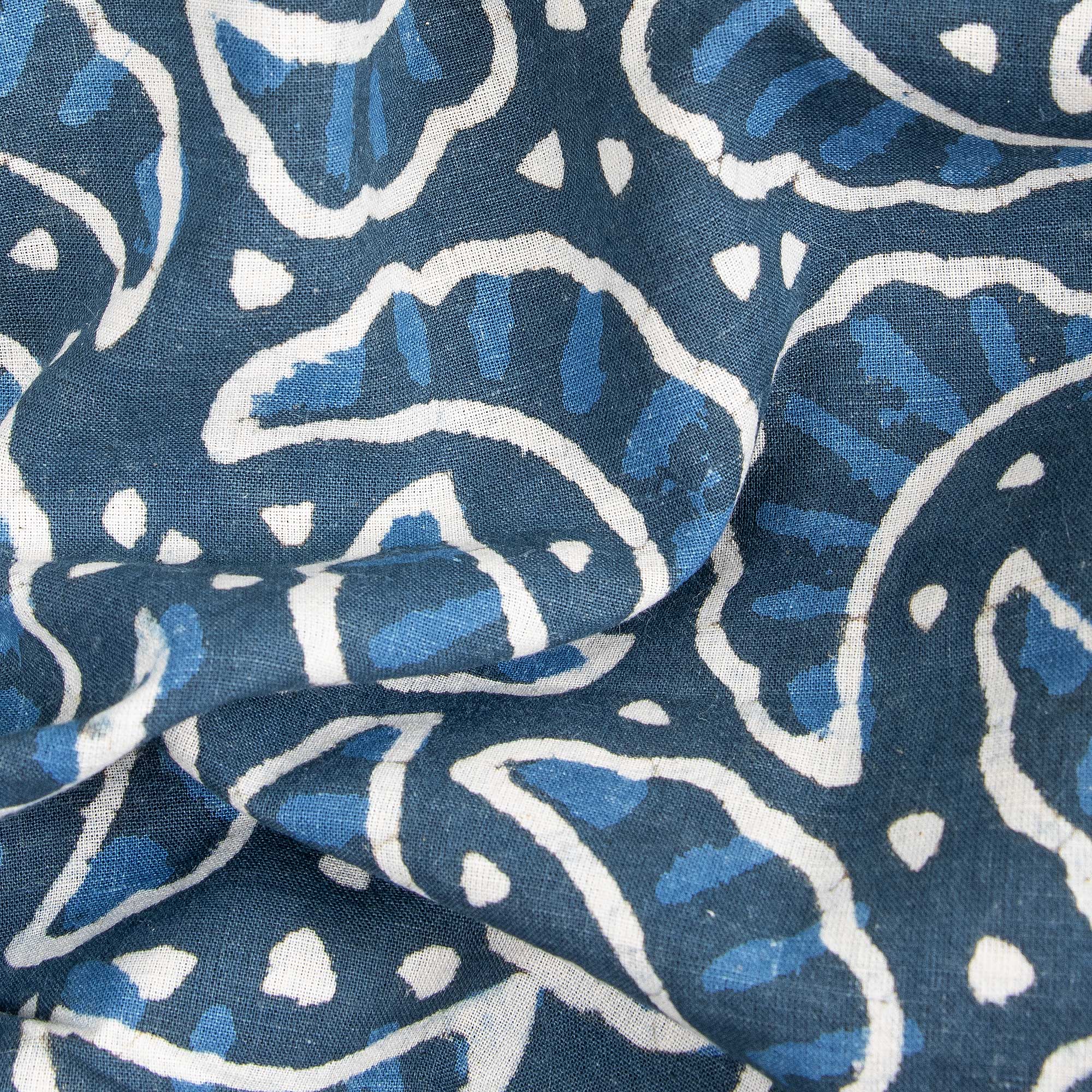 Indigo Organic Natural Cotton Fabric