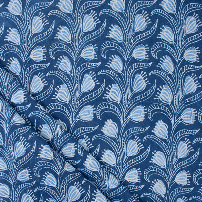 Indigo Print 100% Pure Cotton Fabric