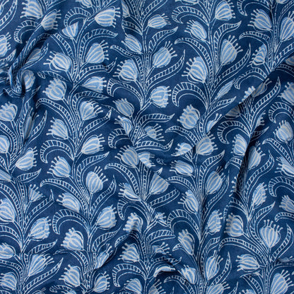 Indigo Print 100% Pure Cotton Fabric