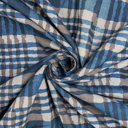 Indigo Printed cotton Fabric