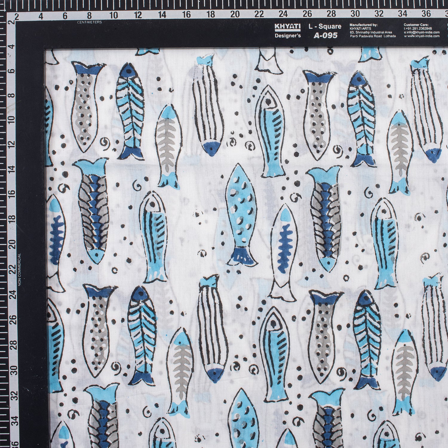 Jaipur Prints Fish Design Soft Cotton Fabric