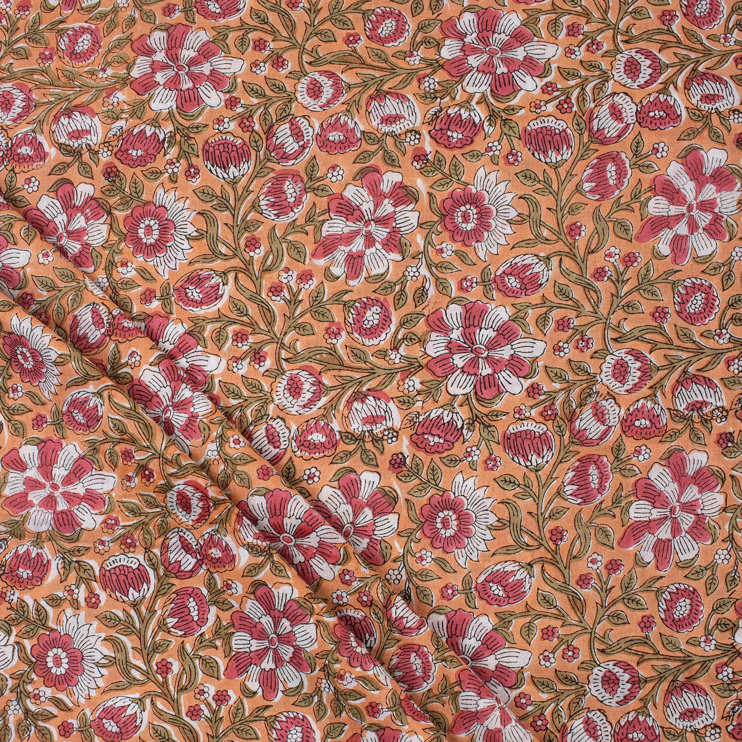 Jaipuri Hand Block Print Fabric Cloth Material