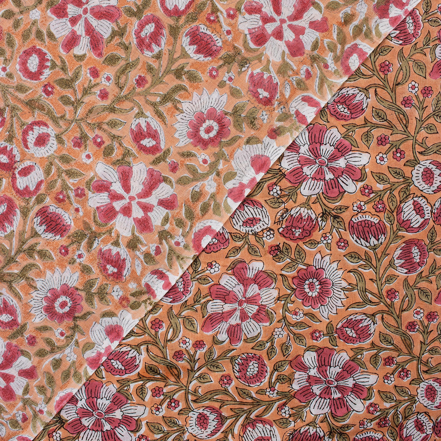 Jaipuri Hand Block Print Fabric Cloth Material