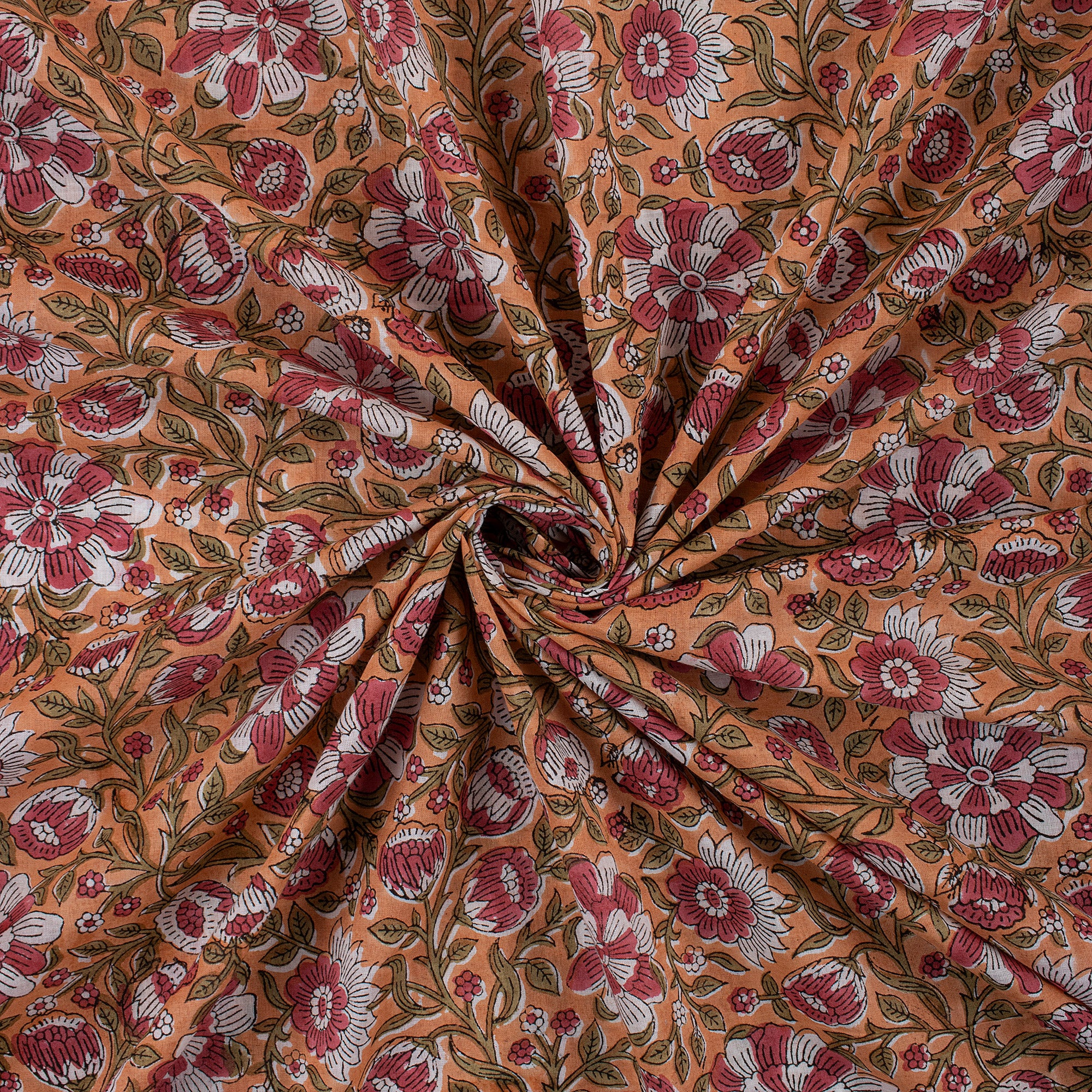 Jaipuri Hand Block Print Fabric Cloth Material