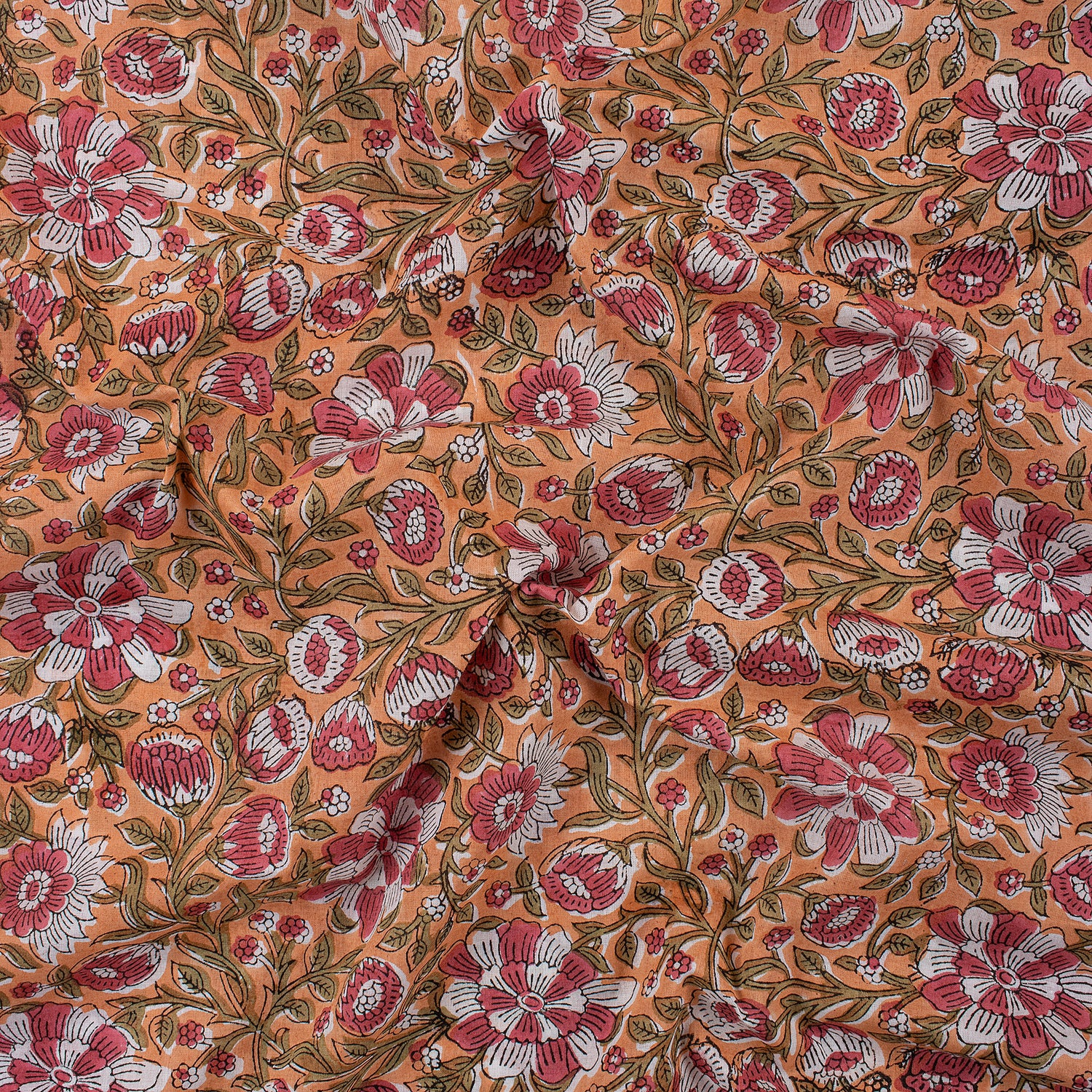 Jaipuri Hand Block Print Fabric Cloth Material