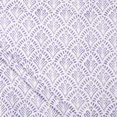 Jaipuri Hand Block Purple Printed Cotton Fabric