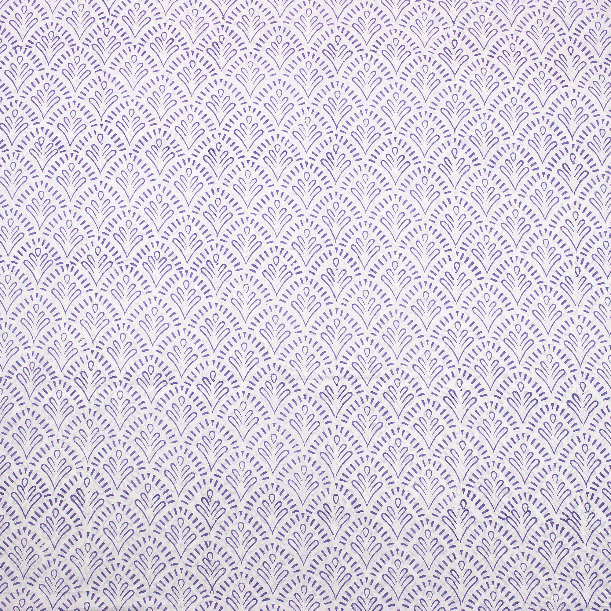 Jaipuri Hand Block Purple Printed Cotton Fabric