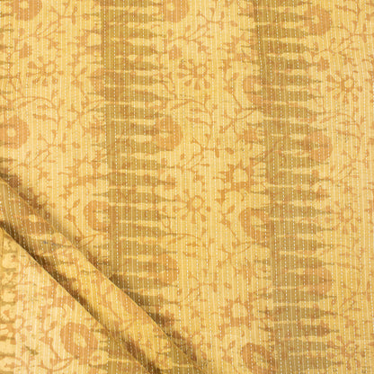 Kantha Pure Cotton Hand Block Printed Fabric