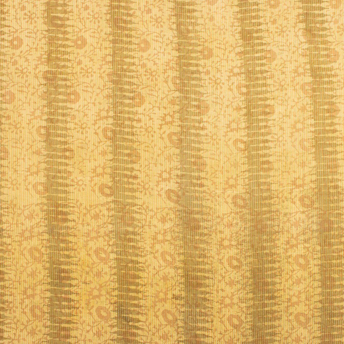 Kantha Pure Cotton Hand Block Printed Fabric