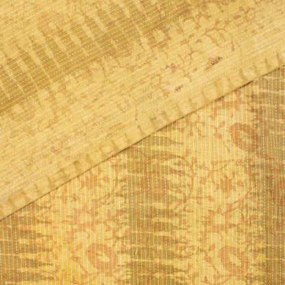 Kantha Pure Cotton Hand Block Printed Fabric