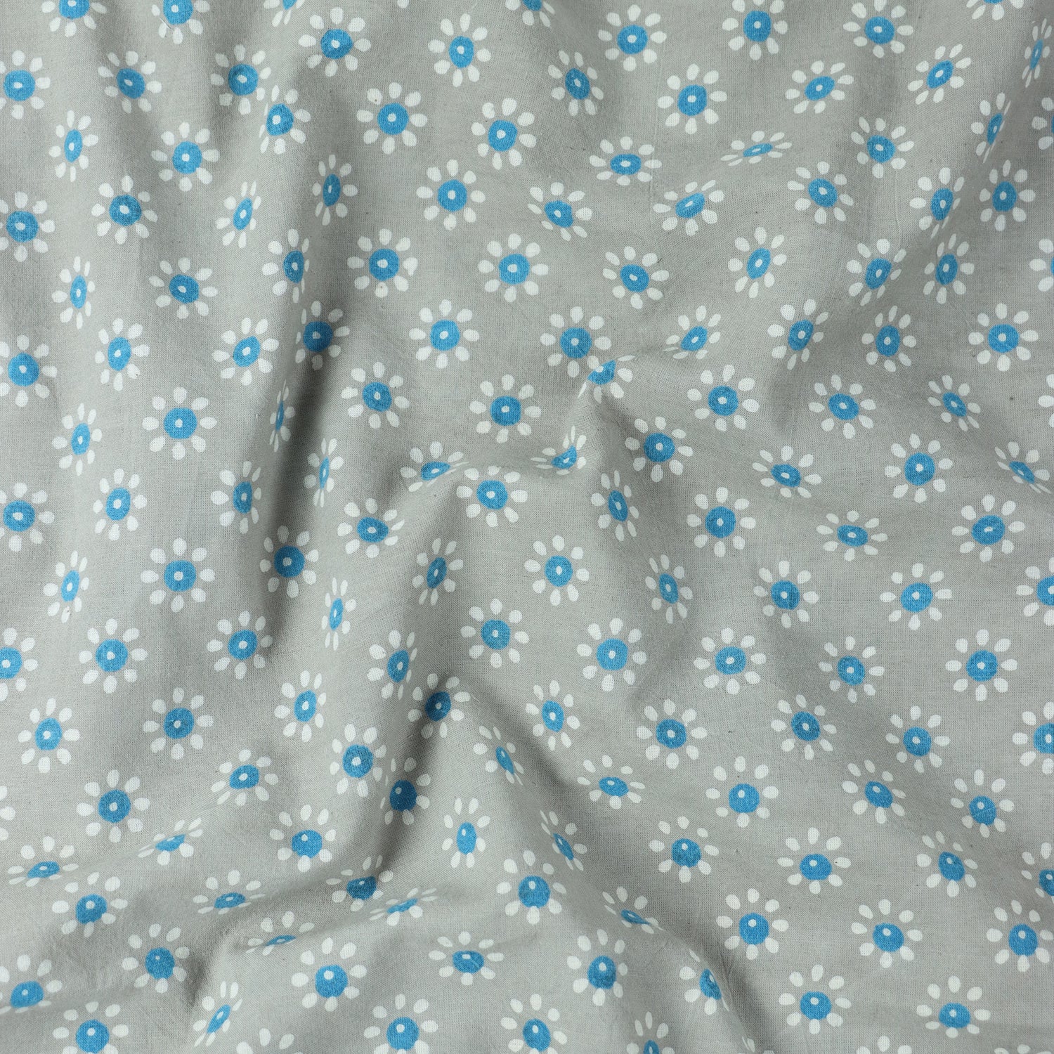 Kashish Floral Hand Block Printed Cotton Fabric
