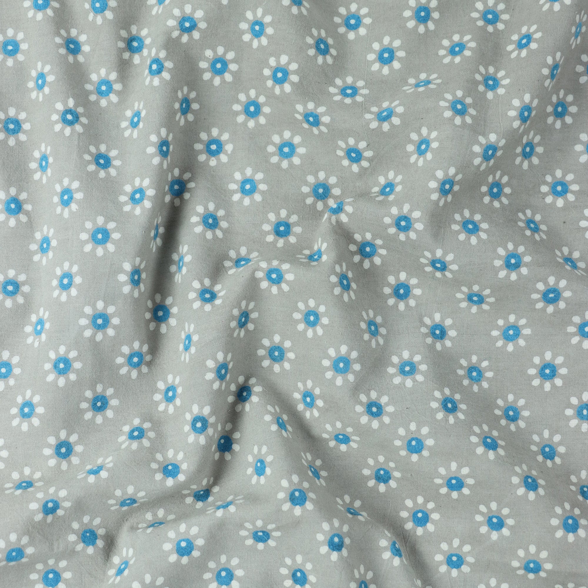Kashish Floral Hand Block Printed Cotton Fabric