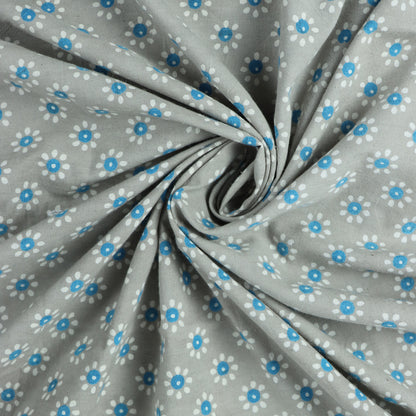 Kashish Floral Hand Block Printed Cotton Fabric