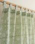 Leaf Block Printed Organic Cotton Curtains Online