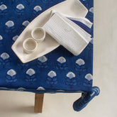 Leaf Hand Block Printed Dining Table Cloth