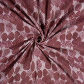 Leaf Printed Kantha Fabric By The Yard