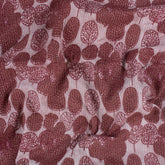 Leaf Printed Kantha Fabric By The Yard