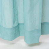 Light Blue Handmade Cotton Cafe Curtains