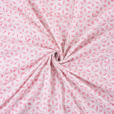 Light Pink Hand Block Print Fabric Online
