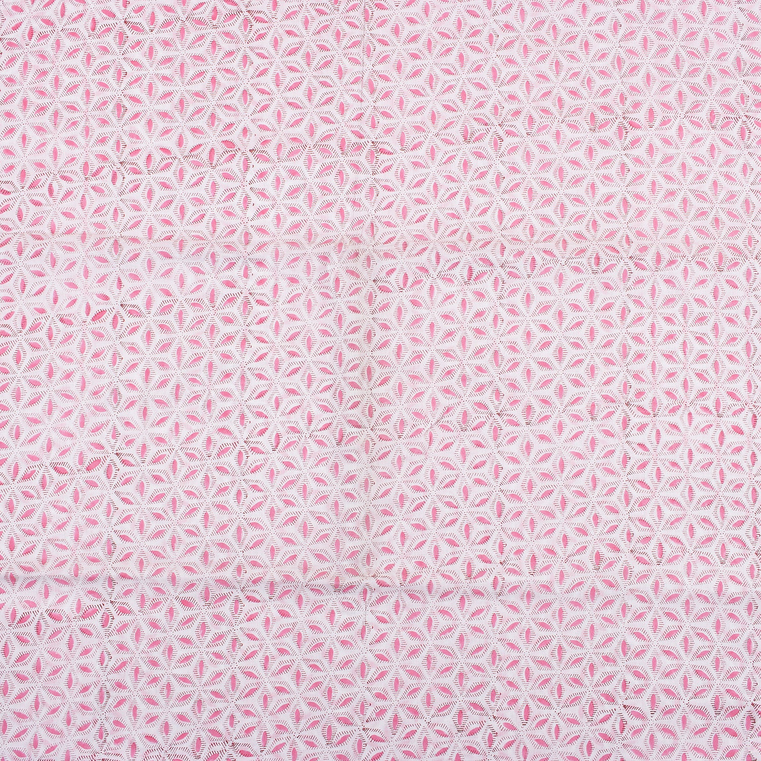 Light Pink Hand Block Print Fabric Online