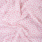Light Pink Hand Block Print Fabric Online