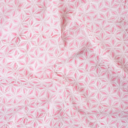 Light Pink Hand Block Print Fabric Online