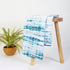 Light Weighted Blue Tie Dye Shibori Cotton Fabric