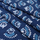 Light Weighted Floral Dabu Hand Block Print Fabric