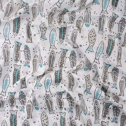 Light Weighted Hand Block Print Cloth Fabric