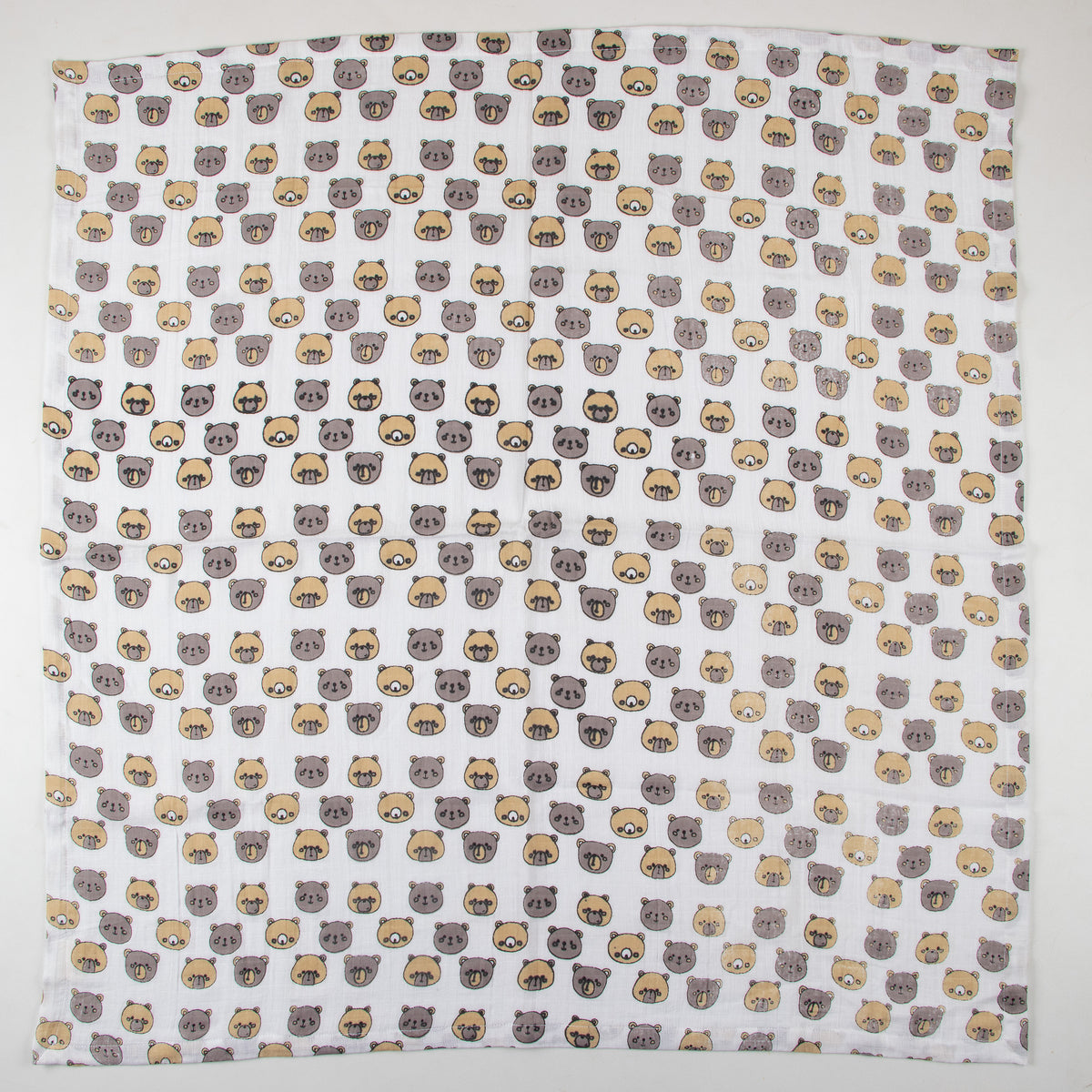 Bear printed Soft Breathable Muslin Cotton Swaddle Wrap