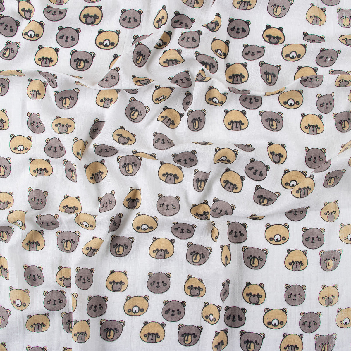 Bear printed Soft Breathable Muslin Cotton Swaddle Wrap