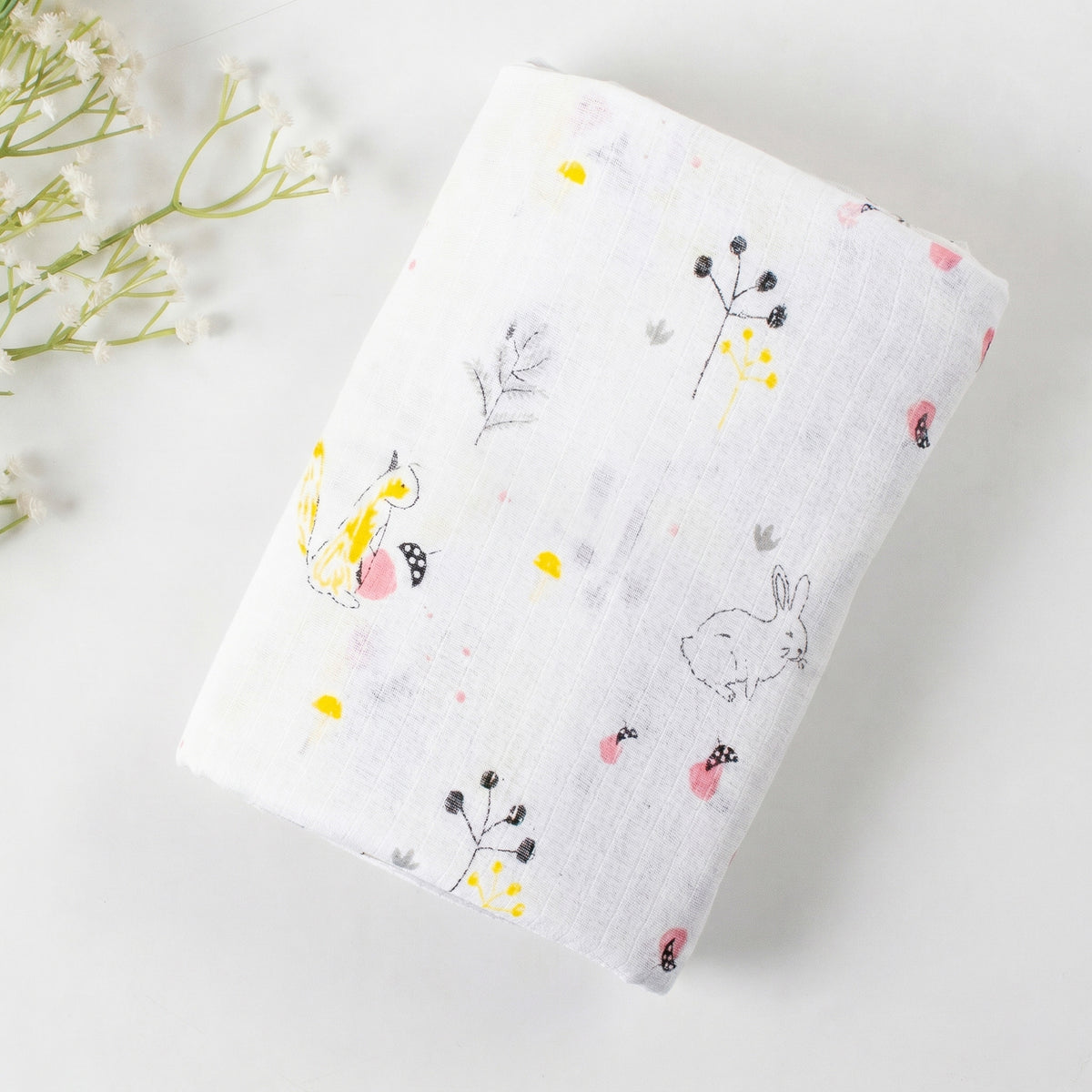 New Organic Cotton Printed Soft Baby Swaddle Wrap For Newborn