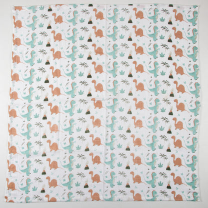 Animal Printed Cotton Muslin Baby Swaddle For Newborn