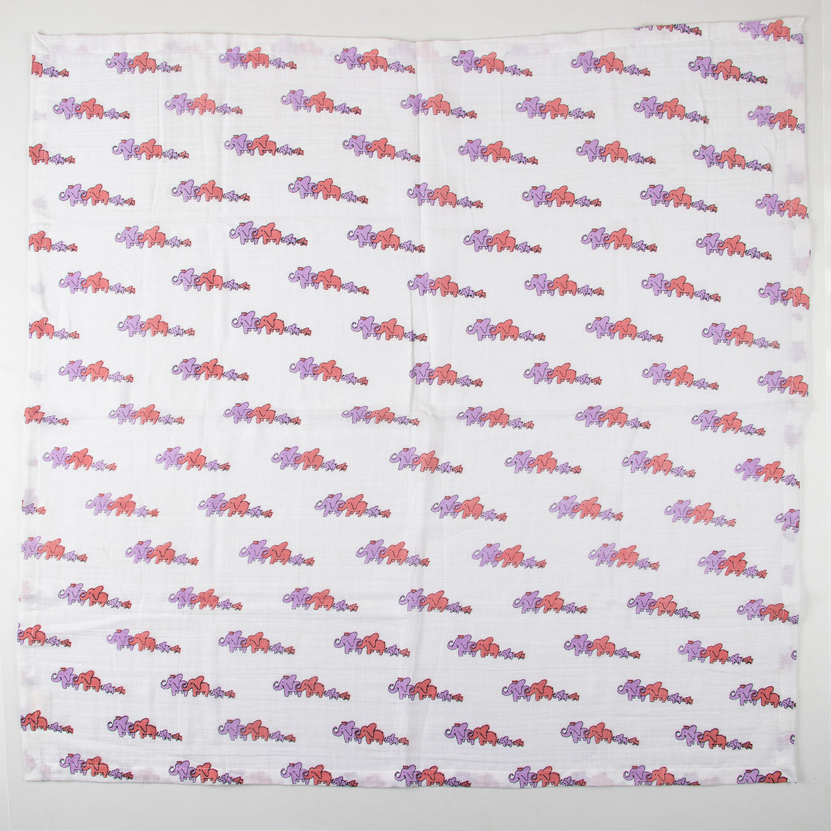Elephant Printed Soft Breathable Cotton Baby Wrap
