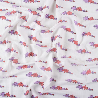 Elephant Printed Soft Breathable Cotton Baby Wrap